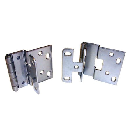 Hd RPC Hinges 0.13 in. Overlay for 0.75 in. Doors Chrome Powder Coat finish C848 P28